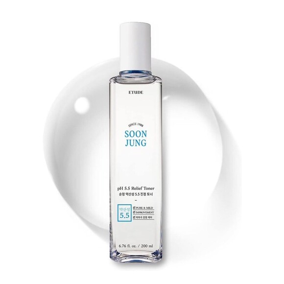 Etude House SoonJung pH 5.5 Relief Toner 200ml K-Beauty NIB Beauty Face Gifting - Picture 1 of 15